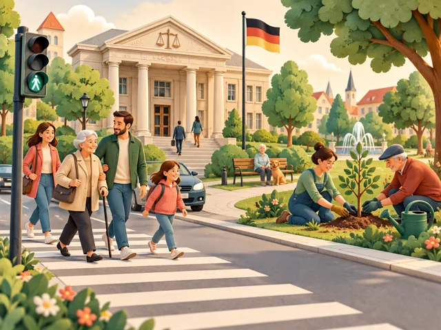 Öffentliche Einrichtungen und Regeln ermöglichen das Zusammenleben