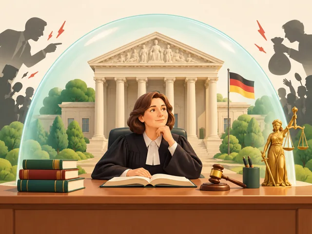 Gericht und Richter als Symbol unabhängiger Rechtsprechung