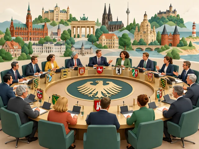 Ländervertreter bei einer gemeinsamen Beratung